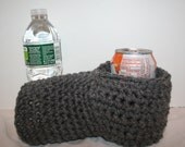 Drink Mitt cozy - Heather gray - The mitten with the drink koozie cozy built right in for can, bottle, cup