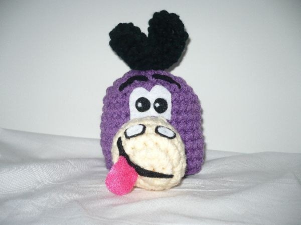 Purple dinosaur hat for toddler - cute and unique photo prop or movie costume