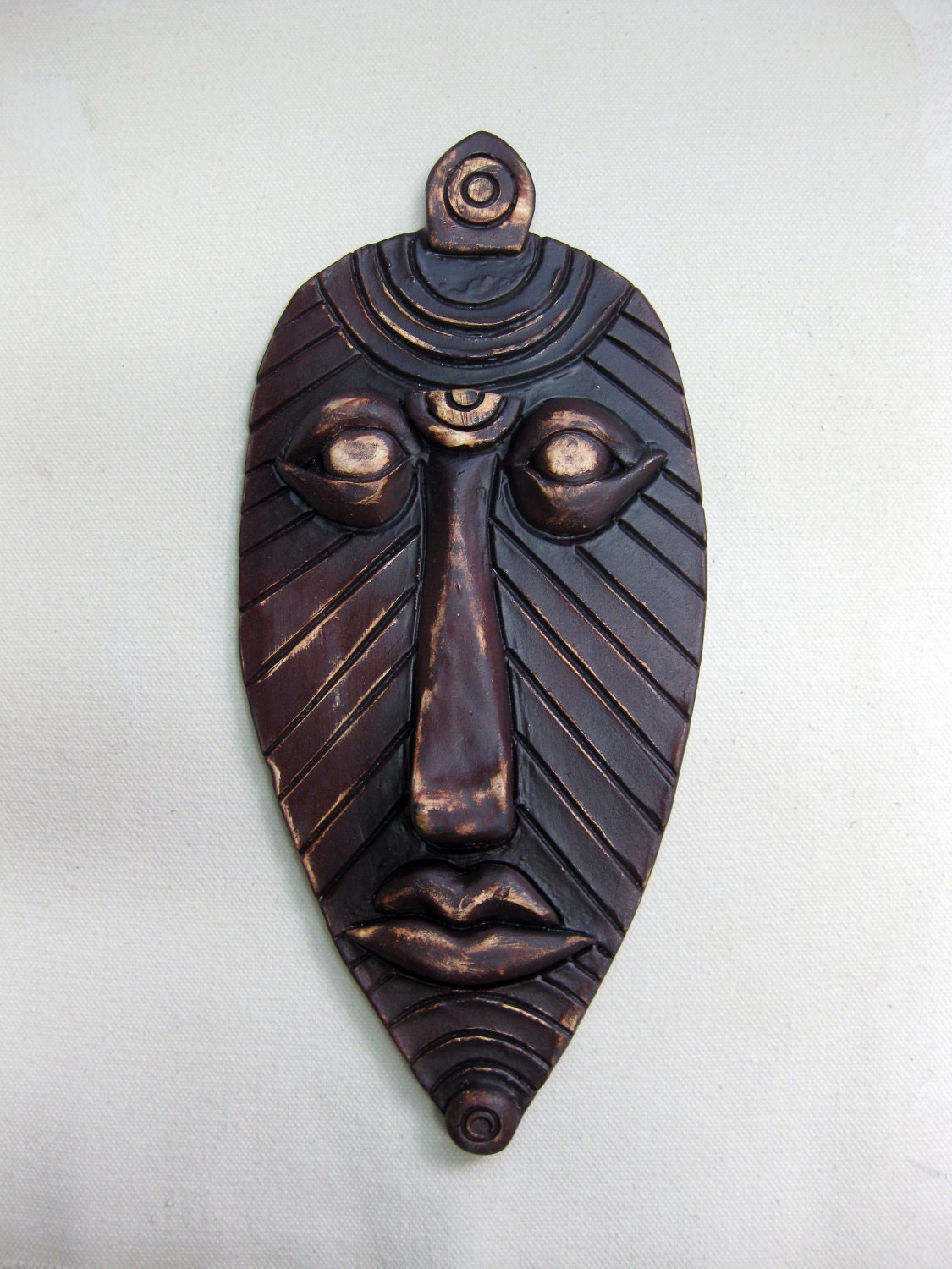 African Medicine Man Ceramic Mask
