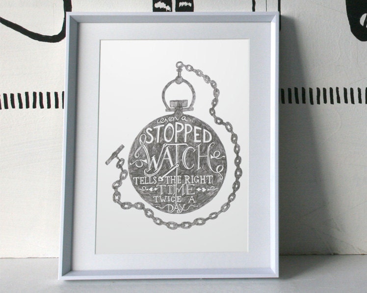 Watch Signed Print Small