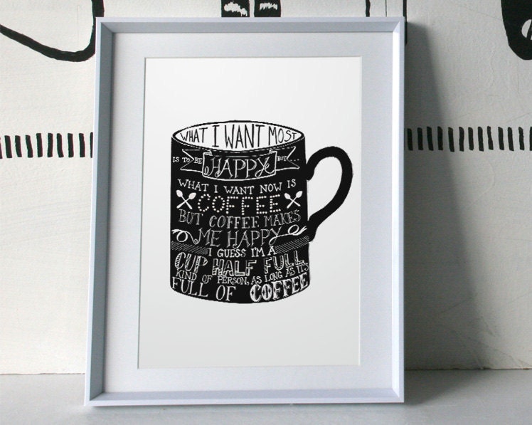 Coffee Signed Print Small