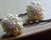Bobby Pins Ivory and Pearls