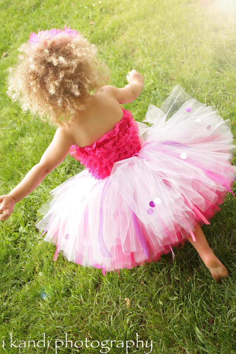 2T/3T - READY to SHIP - Fancy Nancy Tutu and Petti Romper