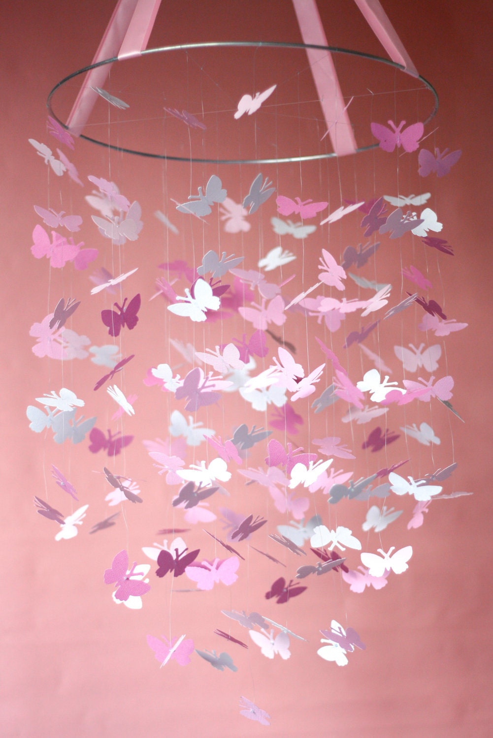 Pink Daydream Butterfly Mobile Kit - DIY - Great Craft Project