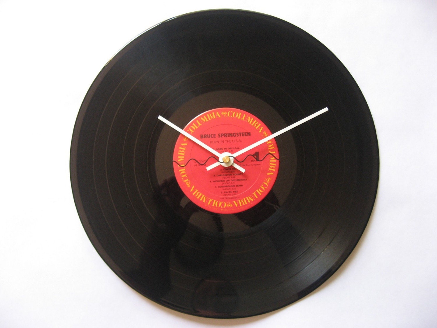 Bruce Springsteen - Born In The USA record clock
