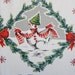 Vintage Tablecloth Christmas Snowmen