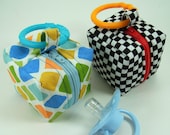 Pacifier Pouch Pattern ... Mini Zippered Cube PDF Sewing Tutorial