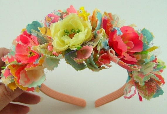 Scrappy Raggy Fabric Headband PDF Tutorial Shabby Sweet
