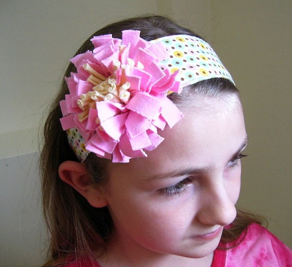 Reversible Fabric Headband Pattern ... plus FREE flower tutorial