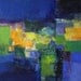 Reserved listing - Small Box Painting 1018 - Original Oil Painting - 22.7 cm x 22.7 cm