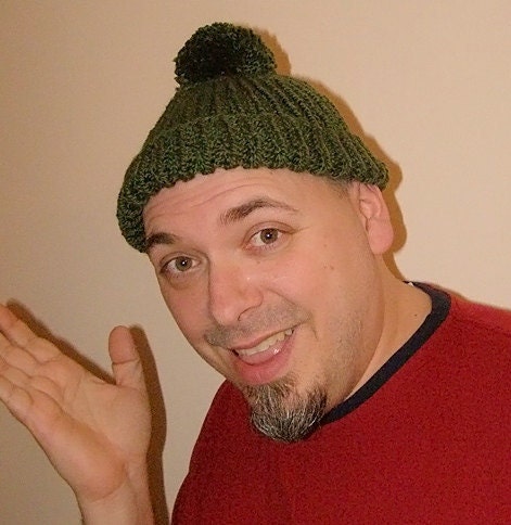 Mike Nesmith Monkees Inspired Wool Hat Cap Toque Green for man or woman Super Soft Acrylic or 100% Wool