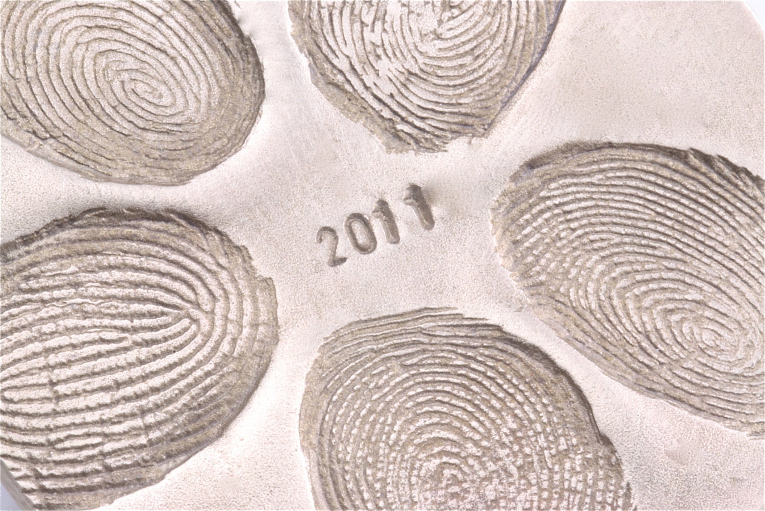 Bronze Ornament Custom Family Disc with up to 5 Fingerprints