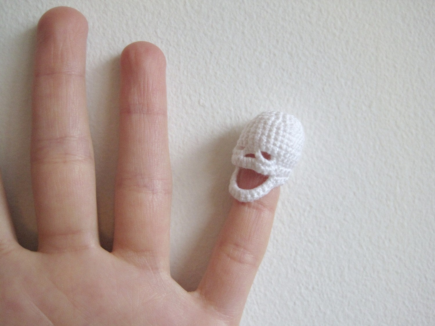 Tiny Crocheted Skull