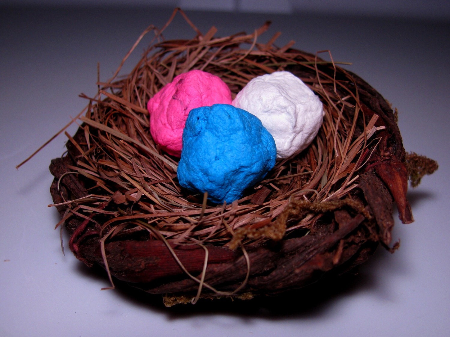 Bird Nest Wedding Favor With Wildflower Seed Bombs