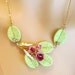 RESERVED for Maria....Vintage AUSTRIA parure Necklace Brooch Earrings