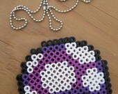 Nintendo Mario Purple Mushroom  In Perler beads.