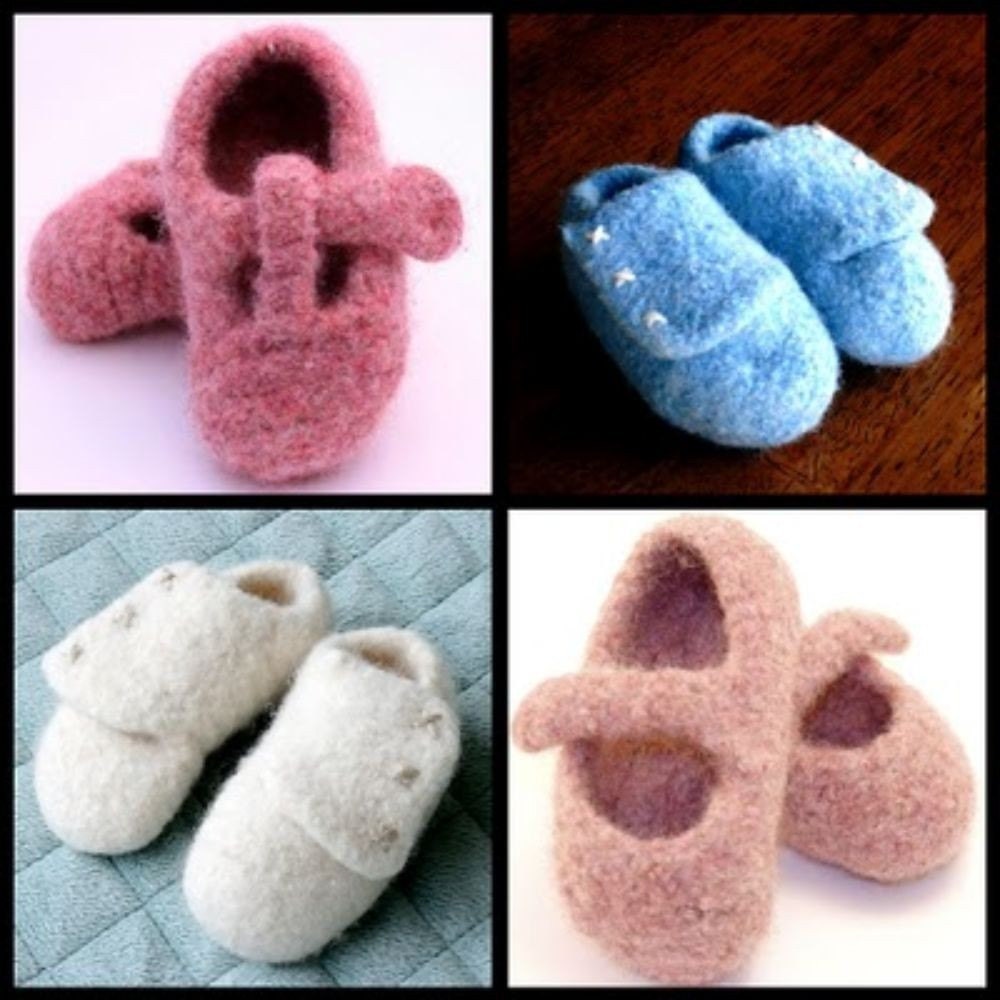 PDF Pattern Download   3-in-1 Felted Baby Booties
