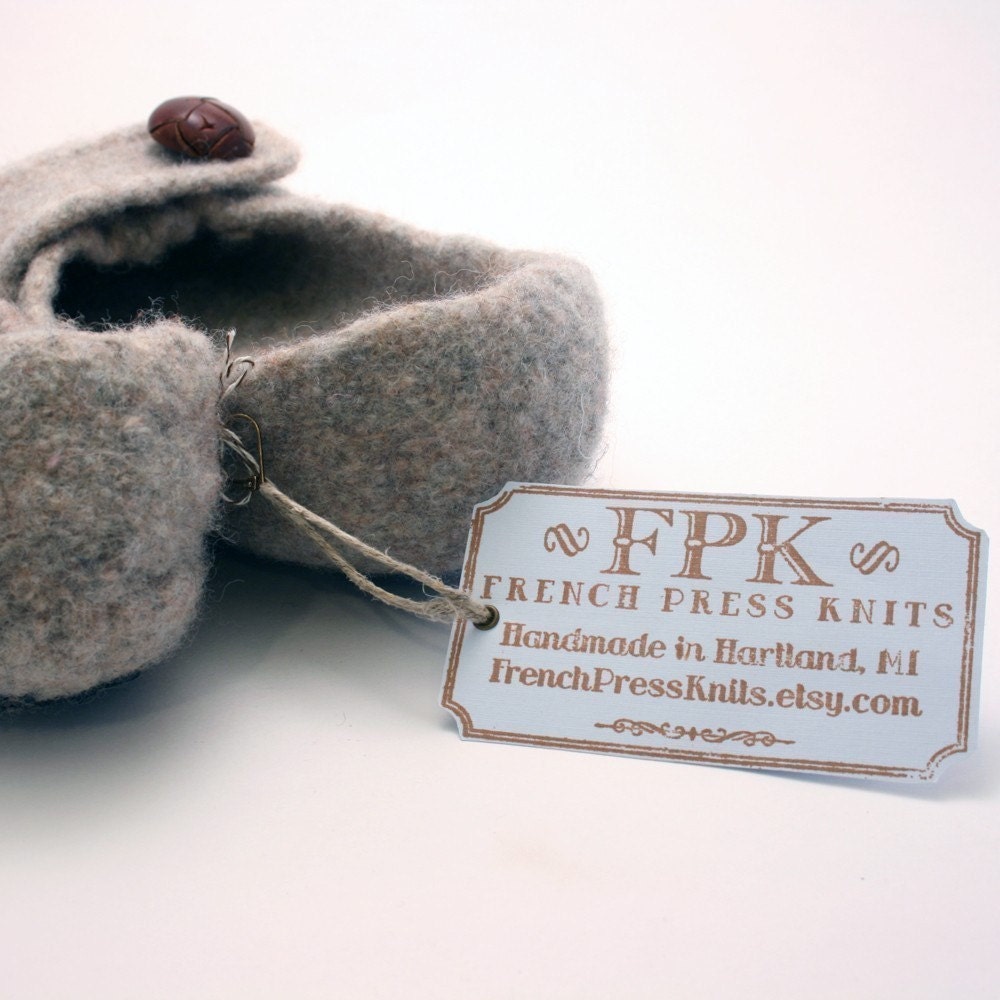 PDF Pattern Download- French Press Felted Slippers