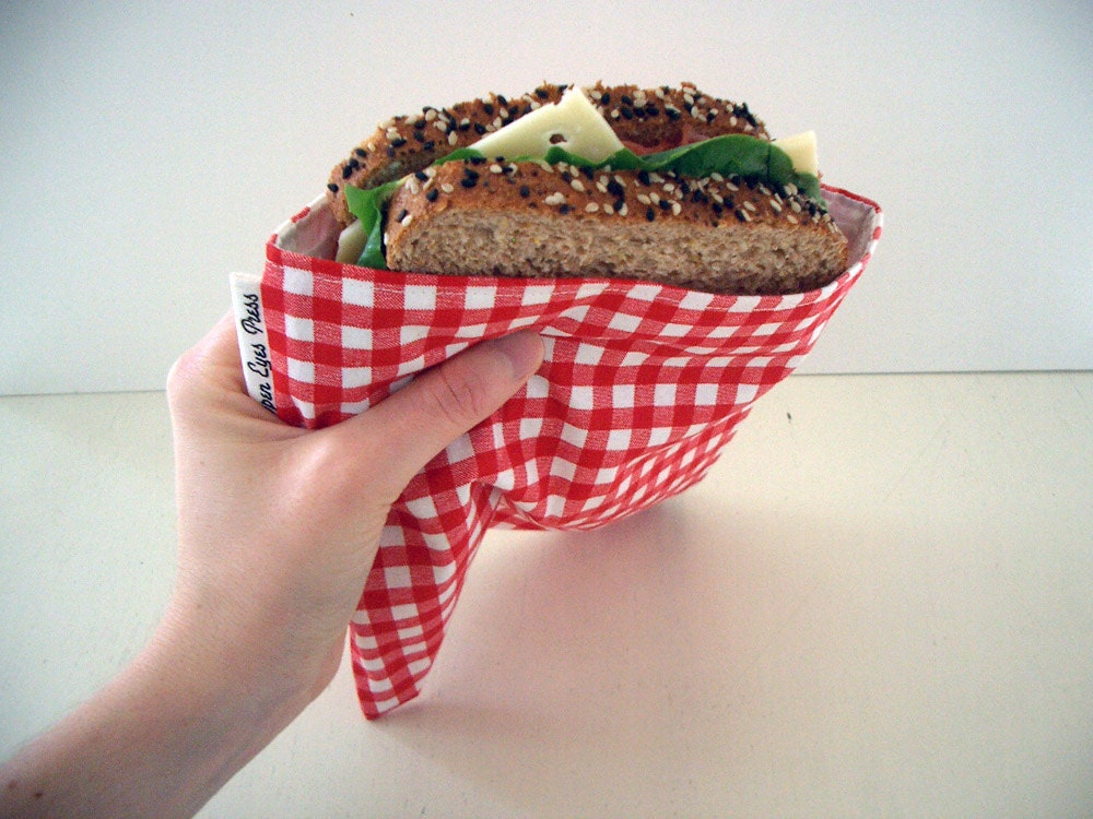 Eco Snack Pack /// RED GINGHAM