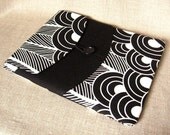ipad cover - alchemy - abstract black and white custom tablet cover