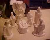 Holy Family 8Pc Nativity set U Paint Ceramics