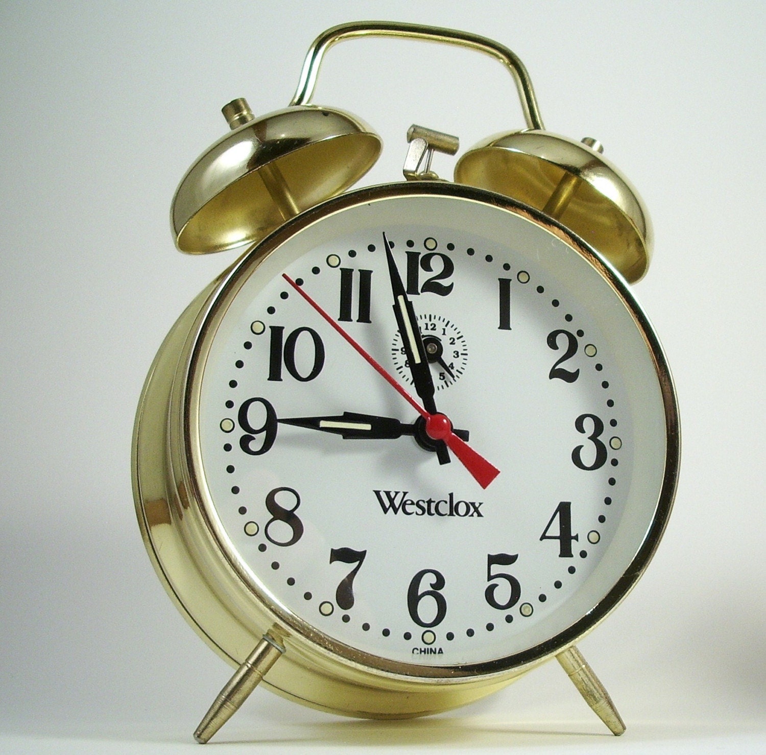 Vintage Westclox Twin Bell Alarm Clock by VitalVintage on Etsy