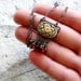 sterling silver necklace gemstone metalwork wire wrapped garnet and vintage brass mixed metal bohemian romantic - Femme Fatale