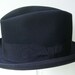 Vintage Mayfair Deep Blue Fur Felt Mens Fedora Hat