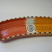 Red and Orange Olive Tray, Cracker Tray, Serving Tray, Porcelain Condiment Tray