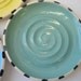 Set of Four Tea Bag Holders, Olive Oil Dipping Plates, Small Saucers, Little Plates, Garlic Crater Dish