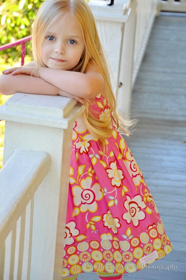 Spring 2013 Kumari Gardens Sundress Boutique Custom 12m, 2t, 3t, 4t, 5, 6