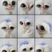 Amigurumi 5 ways jointed Miss Funny - OOAK Art Doll