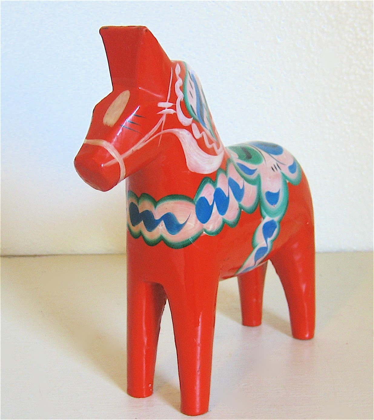 A Swedish Horse Vintage Orange Dala Horse By Becaruns On Etsy