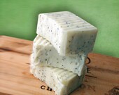 Handmade Lemongrass Soap Bar with Poppy Seeds