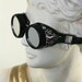 STEAMPUNK Goggles Black and Silver
