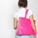 Work n Play in Pink - Stylish Leather Tote and Laptop Bag