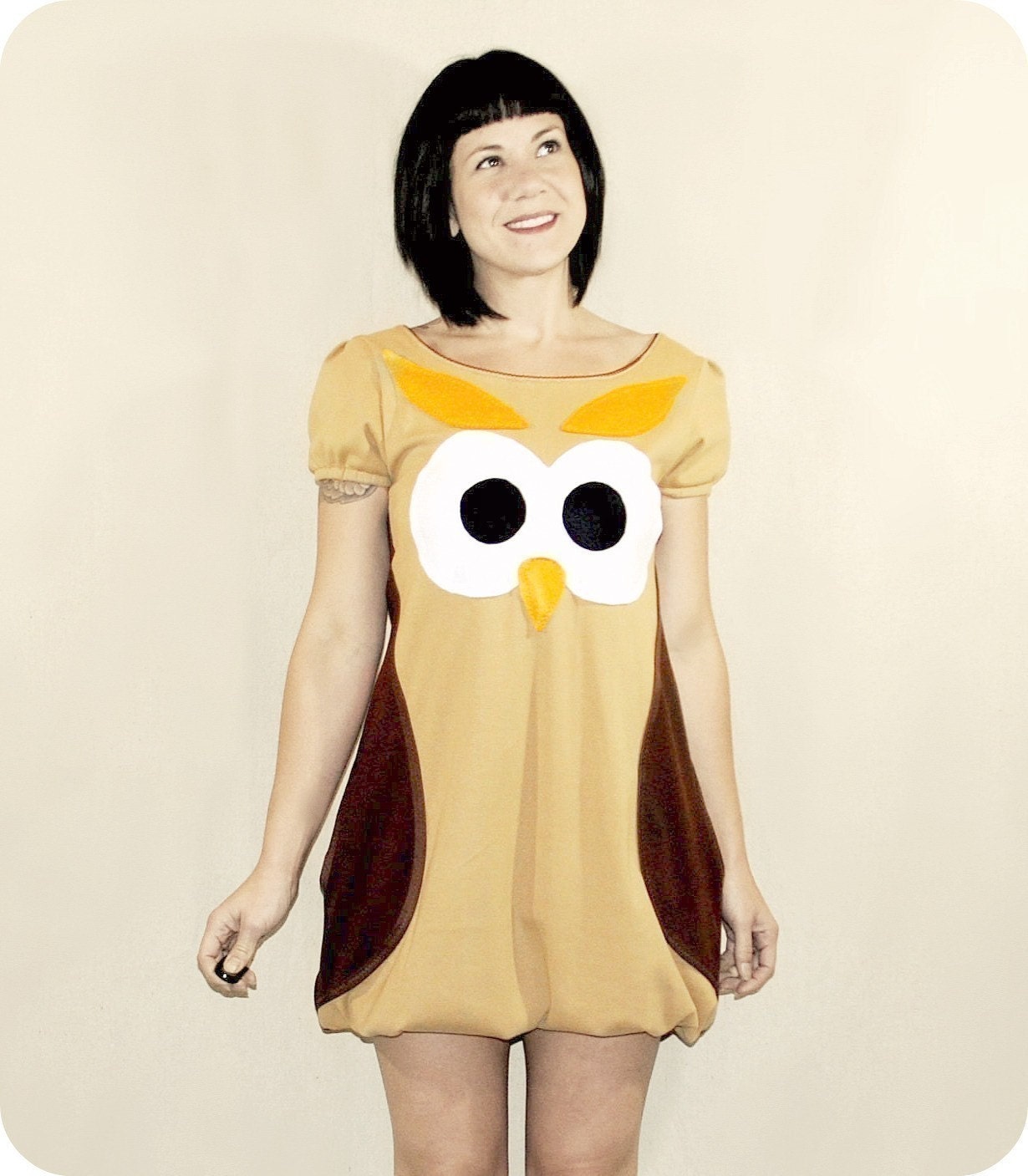 Owl Dress - MADE TO ORDER - repurposefulPUNK