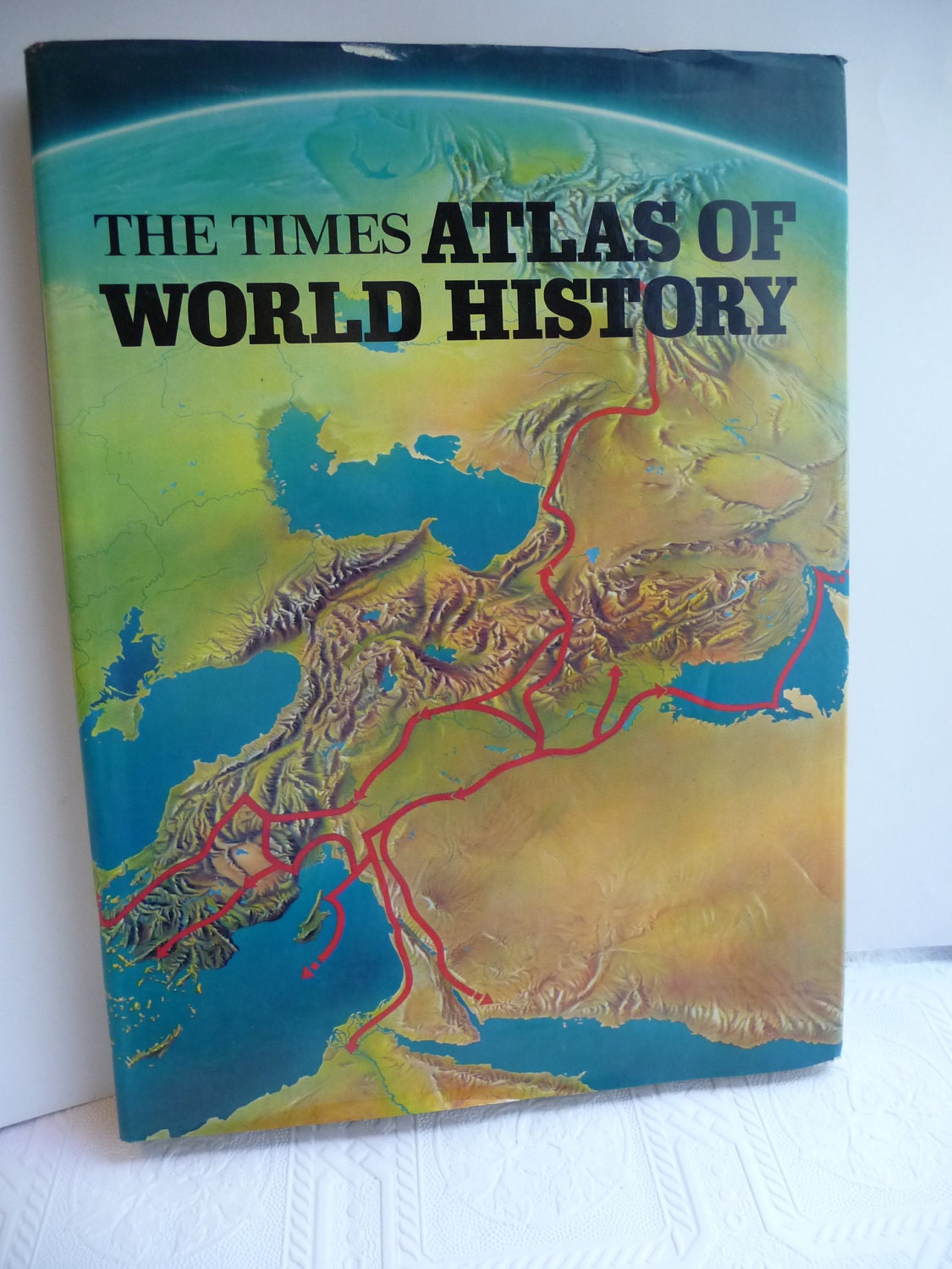 vintage World Atlas World History The Times by myvintagedreams