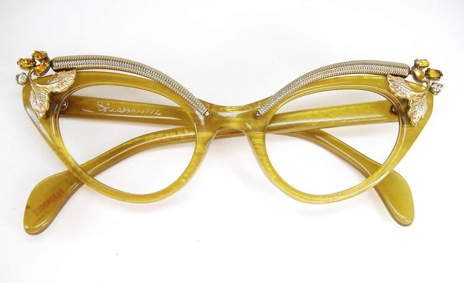 Vintage Schiaparelli Cat Eye Eyeglasses Frame Never worn NOS