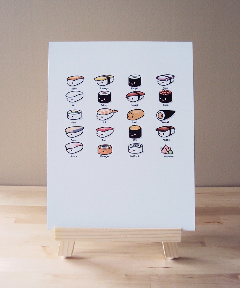 Sushi Lovers Art Print