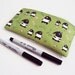 Tapir Babies Small Cotton Canvas Zipper Pouch