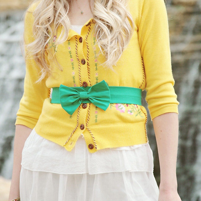 the Bow-licious belt , retro, womens fashion, vintage style, bow sash, accessory, women, girls