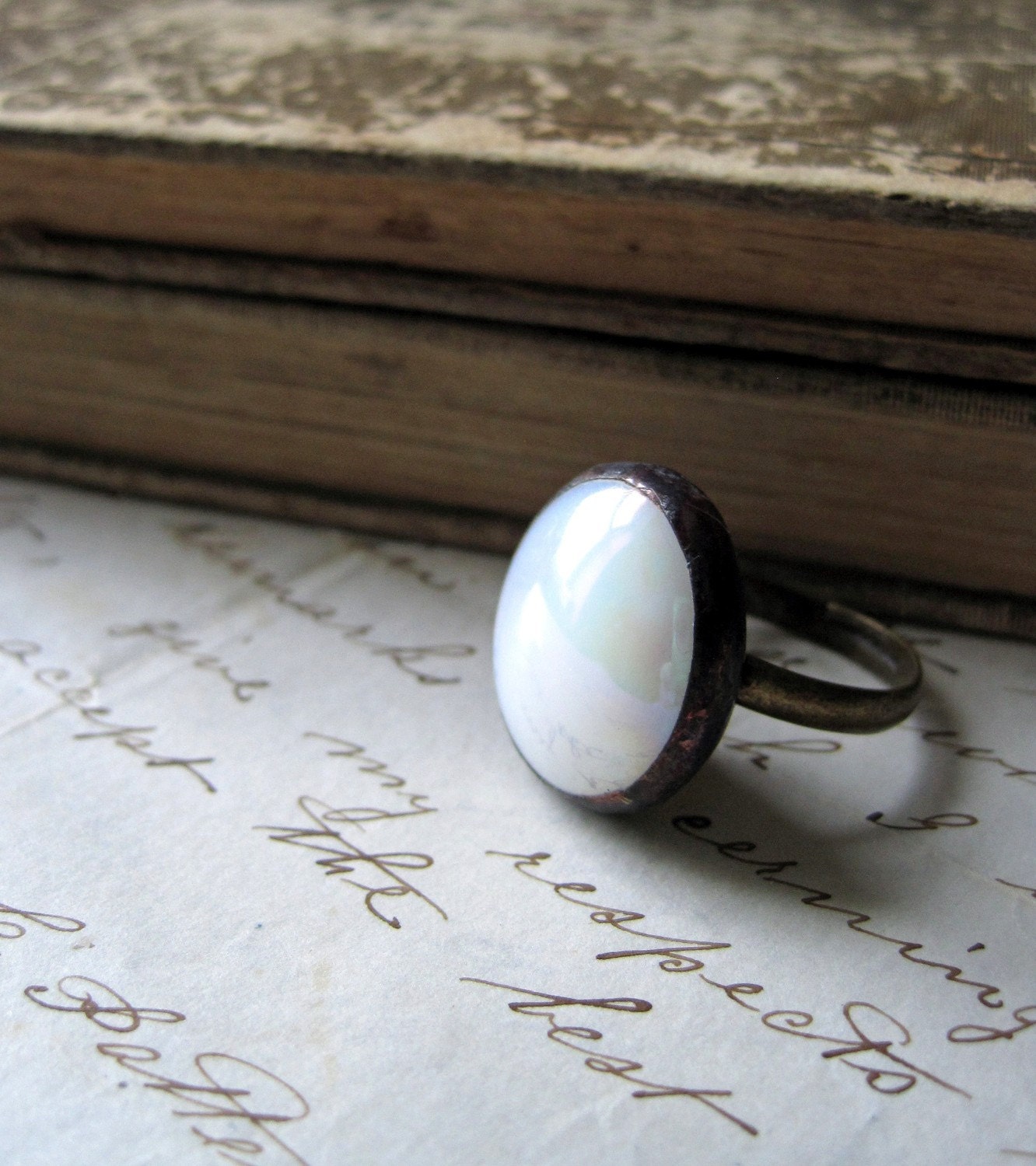 Looking Glass Nugget Ring Adjustable
