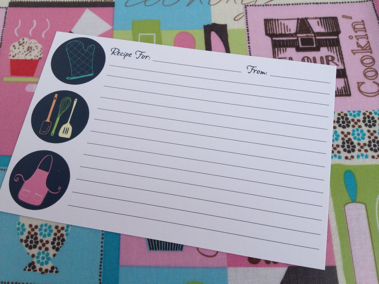 50 4x6 Cardstock Recipe Cards - Perfect for Kitchen Shower