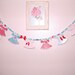 Vintage Style Paper Doll Garland SWEET As PIE Inspiration / Craft Kit ... Pink ... Aqua ... Red ... Polka Dots and Gingham ECS