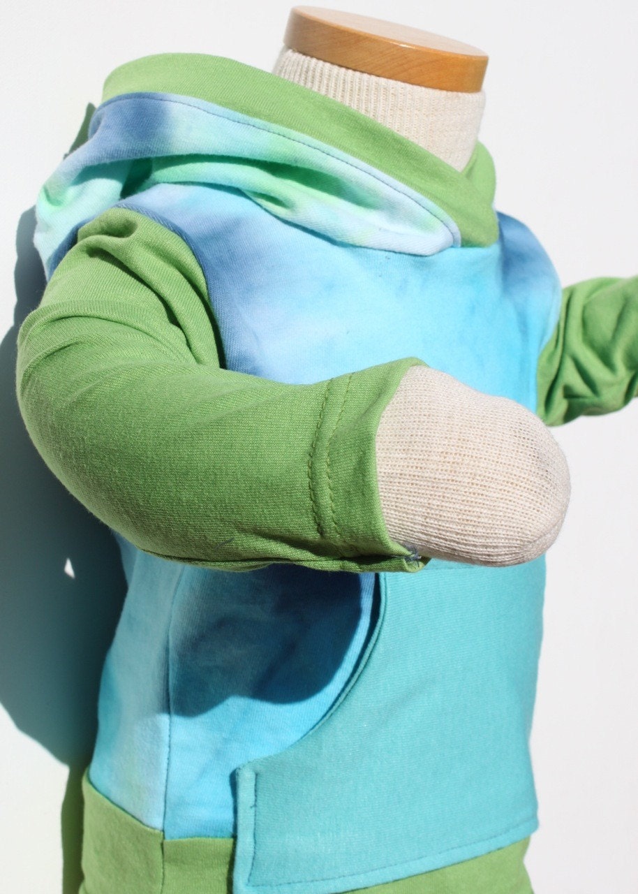 DIY PDF Pattern and Tutorial - Recycled T-Shirt Hoodie - Unisex Sizes 6M to 7 Years