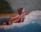 The Surf   24 x 30 Original Acrylic painting