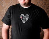 I Love Adoption Tee Shirt (Men's Large), Adoption Gifts, Adoption Apparel, Adoption Tee Shirts, Adoption Products