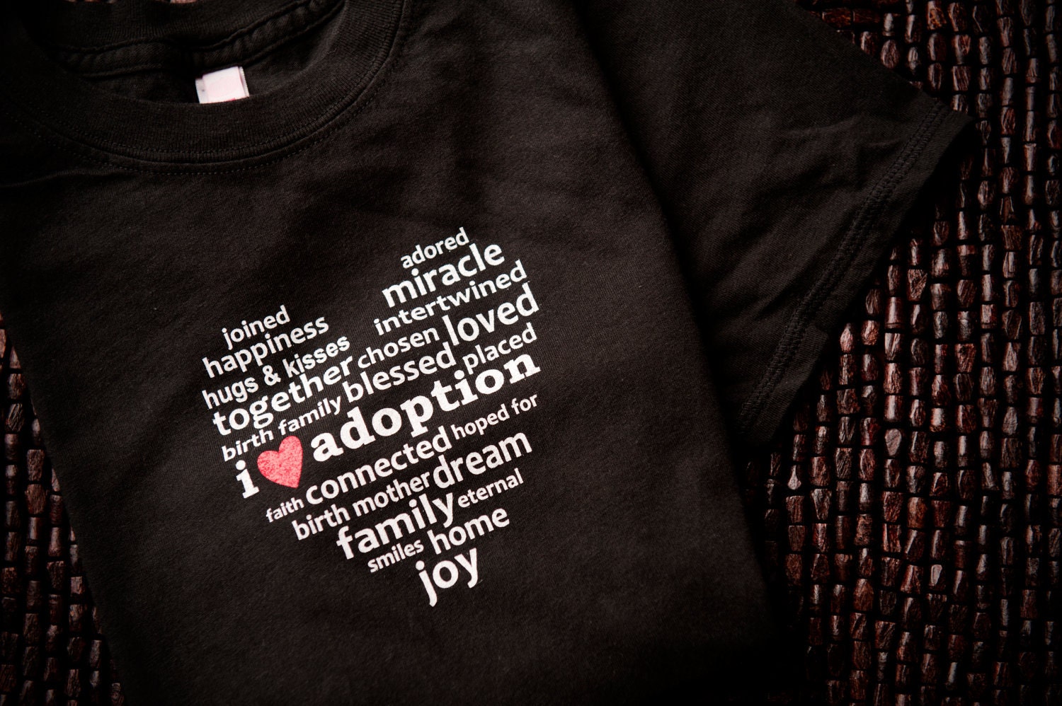 Women's XL I Love Adoption Tee Shirt, Adoption Gifts, Adoption Apparel, Adoption Tee Shirts, Adoption Products