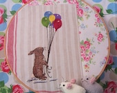 Bunny and Balloons Embroidery Hand Embroidery pdf Pattern